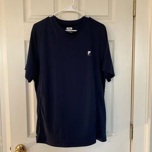 Navy blue filas sport men's shirt large